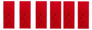 TUTUMI - vánoční obal na příbory - červená, 10 ks