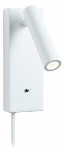PAULMANN LED nástěnné svítidlo 3-krokové-stmívatelné Hulda USB C 3000K 230V 2,5W stmívatelné bílá mat