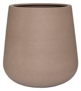 Pottery Pots Venkovní květináč kulatý Pax XL, Taupe (barva béžová taupe), kolekce Natural, kompozit Fiberstone, průměr 66 cm x v 67 cm, objem cca 188 l