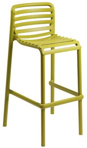 Nardi Žlutá plastová zahradní barová židle Doga 75 cm