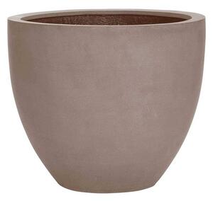 Pottery Pots Venkovní květináč kulatý Jesslyn L, Taupe (barva béžová taupe), kolekce Natural, kompozit Fiberstone, průměr 70 cm x v 61 cm, objem cca 172 l