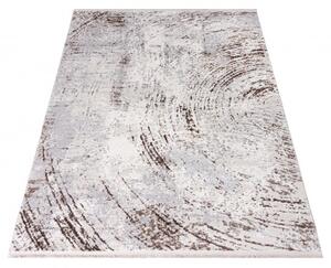 Makro Abra Kusový koberec SAHARA K907D Abstraktní krémový světle šedý Rozměr: 80x150 cm