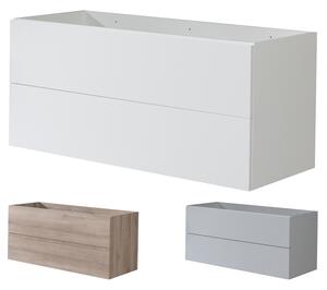 Mereo Aira, koupelnová skříňka 121 cm, bílá, dub, šedá Aira, koupelnová skříňka 121 cm, bílá Varianta: Aira, koupelnová skříňka 121 cm, šedá
