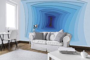Fototapeta - Modrý tunel (152,5x104 cm)