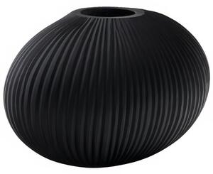Šedá skleněná váza Kave Home Nivra 19 cm