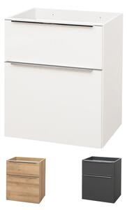 Mereo Mailo, koupelnová skříňka 61 cm, bílá, dub, antracit Mailo, koupelnová skříňka 61 cm, antracit Varianta: Mailo, koupelnová skříňka, 61cm, dub