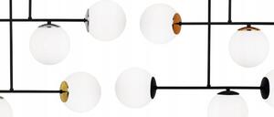 Stropní svítidlo FLORENCE, 3x bílé skleněné stínítko, (výběr ze 4 barev uchycení)