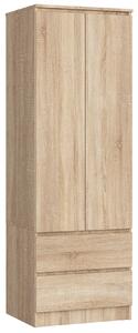 Ak furniture Šatní skříň Star 60 cm dub sonoma