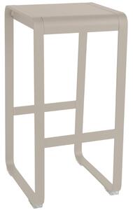 Muškátově šedá hliníková zahradní barová židle Fermob Bellevie 75 cm