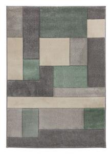 Flair Rugs koberce Kusový koberec Hand Carved Cosmos Mint/Grey/Cream Modrá, Zelená, Šedá, Béžová, Vícebarevná - 80x150 cm