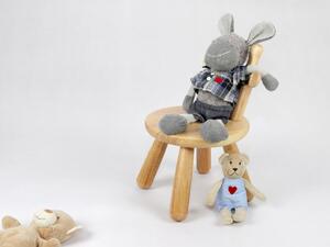 LJV TRONIX Dětská dřevěná židlička - žirafa