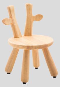 LJV TRONIX Dětská dřevěná židlička - žirafa