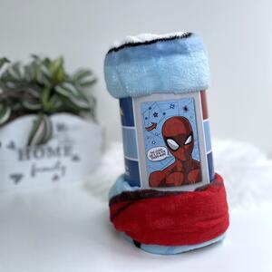 Červeno-modrá dětská deka z mikroflanelu 100x150 cm Spiderman – Jerry Fabrics