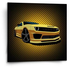 Sablio Obraz Chevrolet Camaro Žlutá mřížka - 50x50 cm