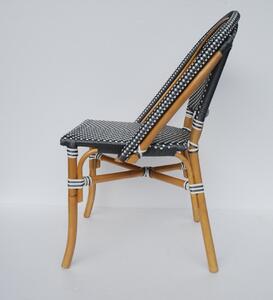 FaKOPA s. r. o. BISTRO - židle z umělého ratanu - šedá