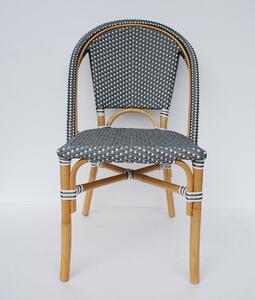 FaKOPA s. r. o. BISTRO - židle z umělého ratanu - šedá