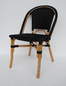 FaKOPA s. r. o. BISTRO - židle z umělého ratanu - černá