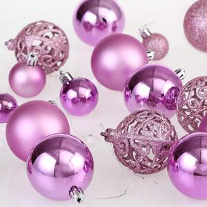 TUTUMI - Sada vánočních ozdob - růžová KL-21X03 - 100 kusů