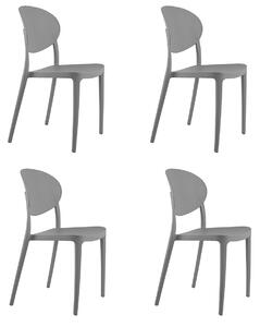 Jídelní židle AZURRA 4 KUSY šedá