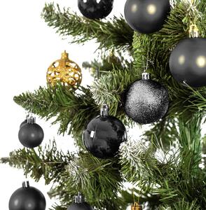 TUTUMI - Sada vánočních ozdob - černá/zlatá - 100 kusů