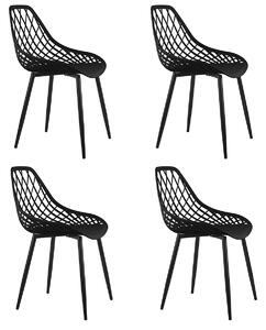 Jídelní židle LIVIA 4 KUSY černá