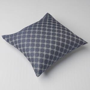 Povlak na polštář Veba DIAMANT Květinová pavučina tmavá modrošedá Velikost: 40x40 cm