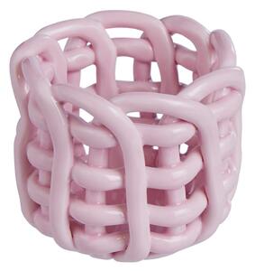 LITTLE CRAFT Svícen na čajovou svíčku 6 cm - sv.růžová