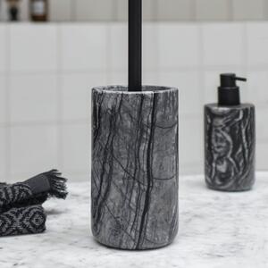 Černá mramorová WC štětka Marble – Mette Ditmer Denmark