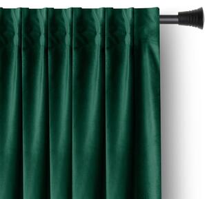 AmeliaHome Závěs Amelia Home Velvet s multifunkční páskou zelený, velikost 140x270