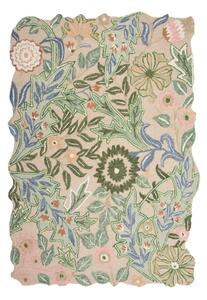 Zelený ručně tkaný vlněný koberec 120x170 cm Bryony Shaped Floral – Flair Rugs