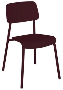 Třešňově červená hliníková zahradní židle Fermob Studie
