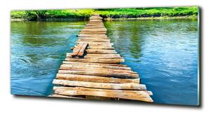 Fotoobraz na skle Dřevěný most osh-102004373