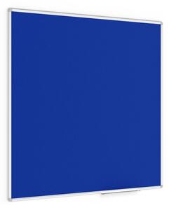 Modrá textilní nástěnka 120x120 cm v hliníkovým rámu TF1212N