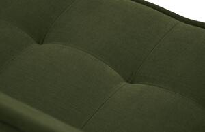 Zelená látková dvoumístná pohovka MICADONI Mike 160 cm