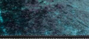 Makro Abra Kusový koberec pratelný TOSCANA 40530 Abstraktní pogumovaný černý zelený Rozměr: 120x170 cm