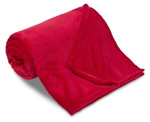 Deka z kolekce SLEEP WEEL. Přijemná deka z mikroflanelu v červené barvě. Rozměr deky je 150x200 cm