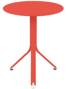 OnaDnes -20% Oranžový kovový stůl Fermob Rest'O Ø 60 cm