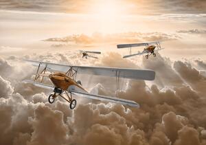 Fototapeta - Letadla nad mraky (152,5x104 cm)
