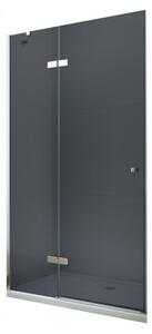 MEXEN - Roma sprchové dveře, křídlové 80 cm, grafit, chrom - 854-080-000-01-40