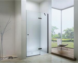 Mexen ROMA sprchové otevírací dveře 120 cm, černá-transparentí, 854-120-000-70-00