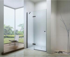 Mexen ROMA sprchové otevírací dveře 80 cm, černá-transparentní, 854-080-000-70-00