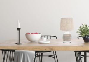 Béžová stolní lampa s textilním stínidlem (výška 35 cm) Ambon – Candellux Lighting