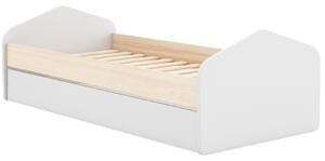 Bílá lakovaná dětská postel Marckeric Estefania 90 x 190 cm