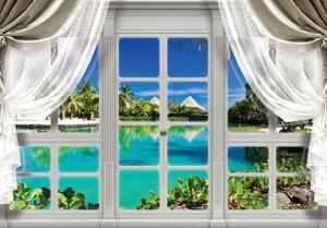 Fototapeta - Havajské okno (254x184 cm)