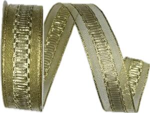 Stuha zlatá GLITZERFEE GOLD lurexová 25mm x 2m (13,-Kč/m)