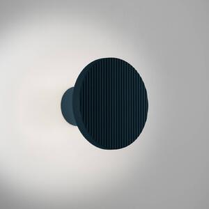 Bover LED nástěnné světlo Arid A/01 šedomodrá 2 200–2 700 K IP44, stmívatelný, Modrá, Obývací pokoj / jídelna, Hliník, Design