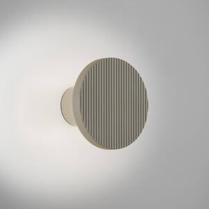 Bover LED nástěnné světlo Arid A/01 šedá 2 200–2 700 K IP44, stmívatelný, Hliník / šedá / zinek, Obývací pokoj / jídelna, Hliník, Design
