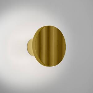 Bover LED nástěnné světlo Arid A/01 pískově žlutá 2 200–2 700 K IP44, stmívatelný, Žlutá / oranžová, Obývací pokoj / jídelna, Hliník, Design