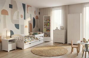 Dětská sestava Klasik včetně postele s úložným prostorem ( 5 el. ) Velikost postele: 140x80, Barevné provedení: Bílá