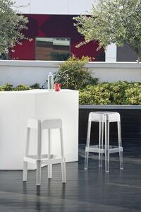PEDRALI - Vysoká barová židle RUBIK 580 DS - bílá